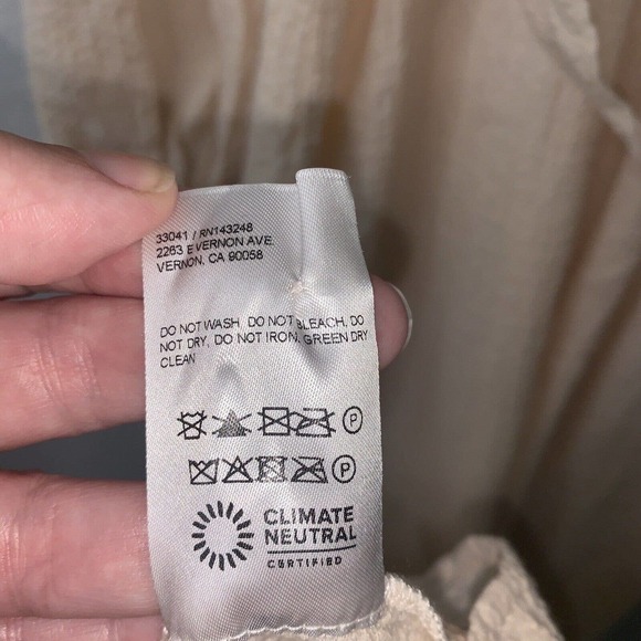 Reformation Milana Maxi Dress Womens Size 6 Blush Textured Gauze $248 NWT - Picture 16 of 16